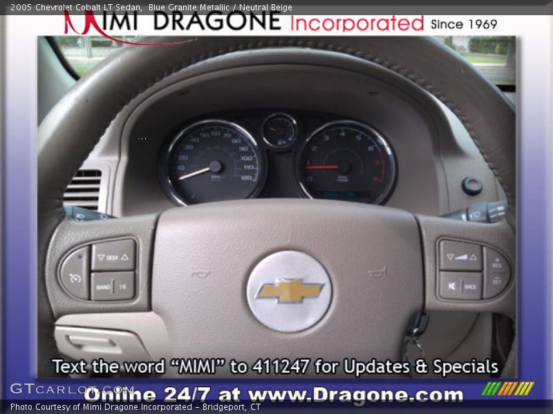 Blue Granite Metallic / Neutral Beige 2005 Chevrolet Cobalt LT Sedan