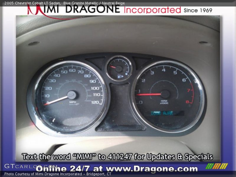 Blue Granite Metallic / Neutral Beige 2005 Chevrolet Cobalt LT Sedan