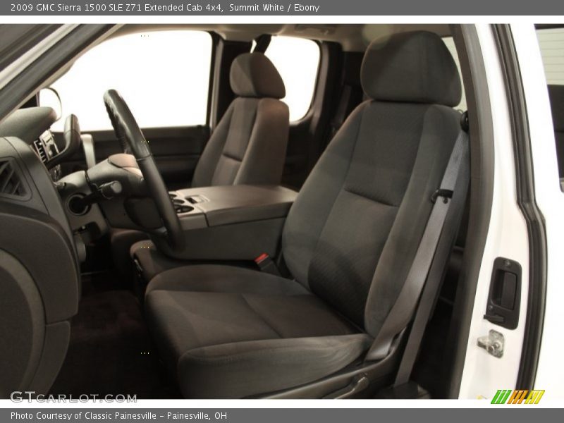 Summit White / Ebony 2009 GMC Sierra 1500 SLE Z71 Extended Cab 4x4