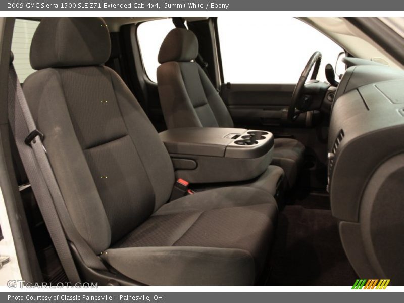 Summit White / Ebony 2009 GMC Sierra 1500 SLE Z71 Extended Cab 4x4