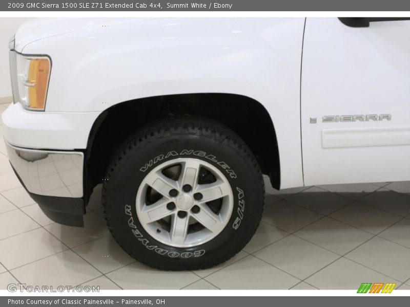 Summit White / Ebony 2009 GMC Sierra 1500 SLE Z71 Extended Cab 4x4
