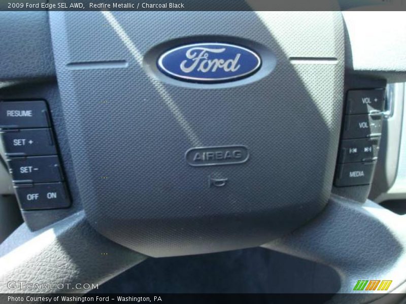 Redfire Metallic / Charcoal Black 2009 Ford Edge SEL AWD