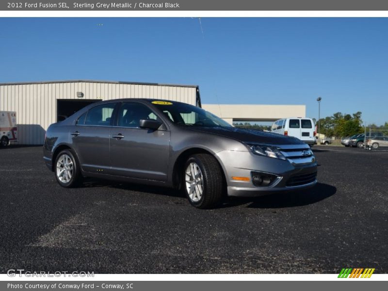 Sterling Grey Metallic / Charcoal Black 2012 Ford Fusion SEL