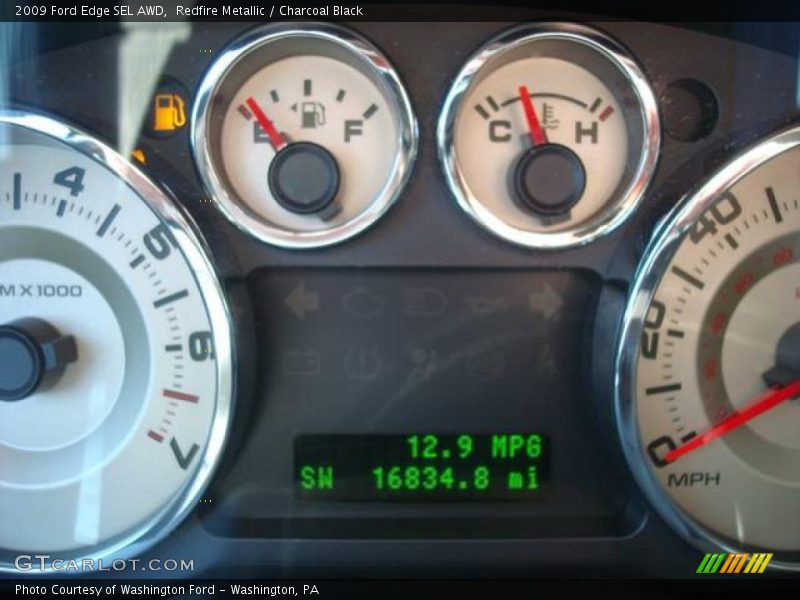 Redfire Metallic / Charcoal Black 2009 Ford Edge SEL AWD