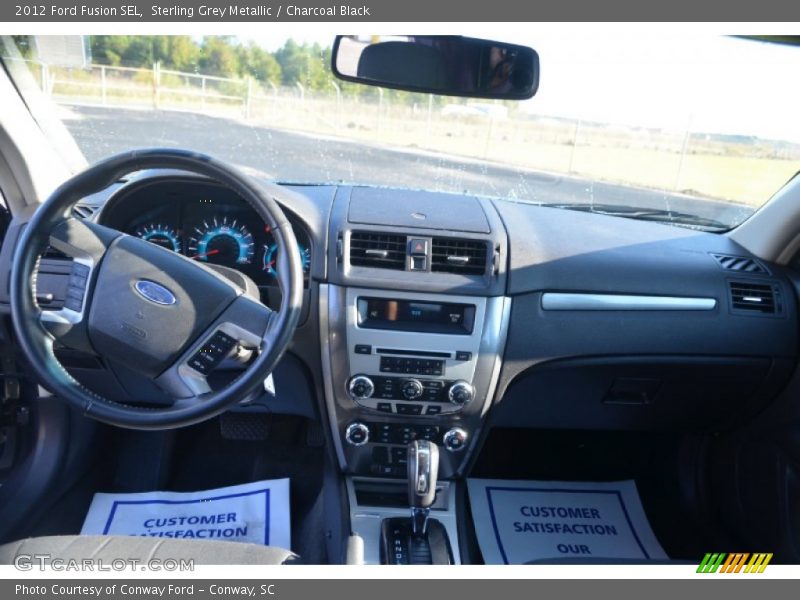 Sterling Grey Metallic / Charcoal Black 2012 Ford Fusion SEL