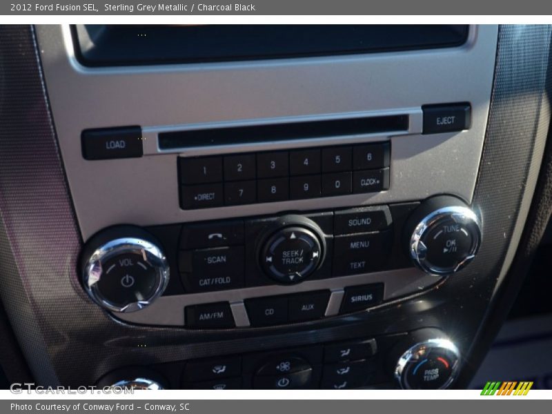 Sterling Grey Metallic / Charcoal Black 2012 Ford Fusion SEL