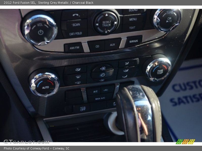 Sterling Grey Metallic / Charcoal Black 2012 Ford Fusion SEL