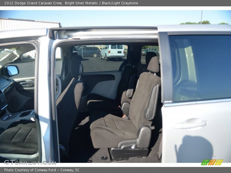 Bright Silver Metallic / Black/Light Graystone 2012 Dodge Grand Caravan Crew