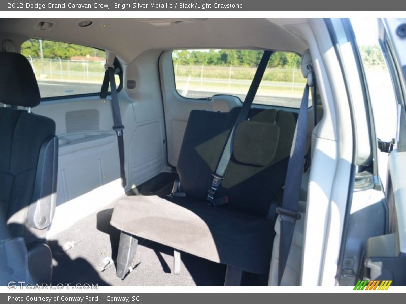 Bright Silver Metallic / Black/Light Graystone 2012 Dodge Grand Caravan Crew