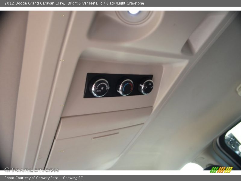 Bright Silver Metallic / Black/Light Graystone 2012 Dodge Grand Caravan Crew