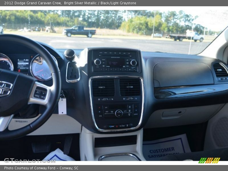 Bright Silver Metallic / Black/Light Graystone 2012 Dodge Grand Caravan Crew