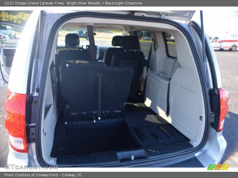 Bright Silver Metallic / Black/Light Graystone 2012 Dodge Grand Caravan Crew