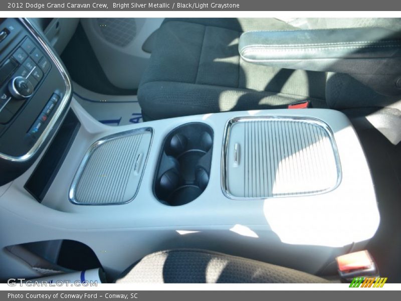 Bright Silver Metallic / Black/Light Graystone 2012 Dodge Grand Caravan Crew