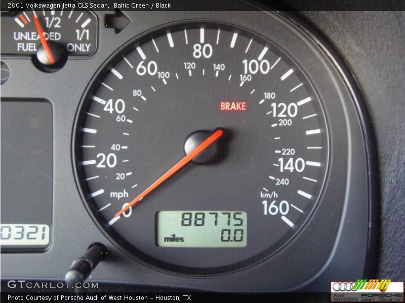 Baltic Green / Black 2001 Volkswagen Jetta GLS Sedan
