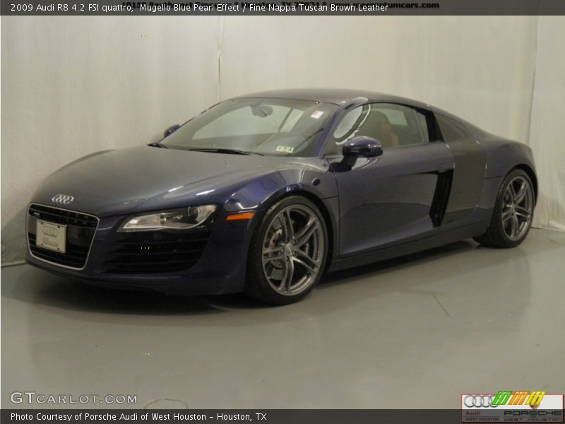 Mugello Blue Pearl Effect / Fine Nappa Tuscan Brown Leather 2009 Audi R8 4.2 FSI quattro