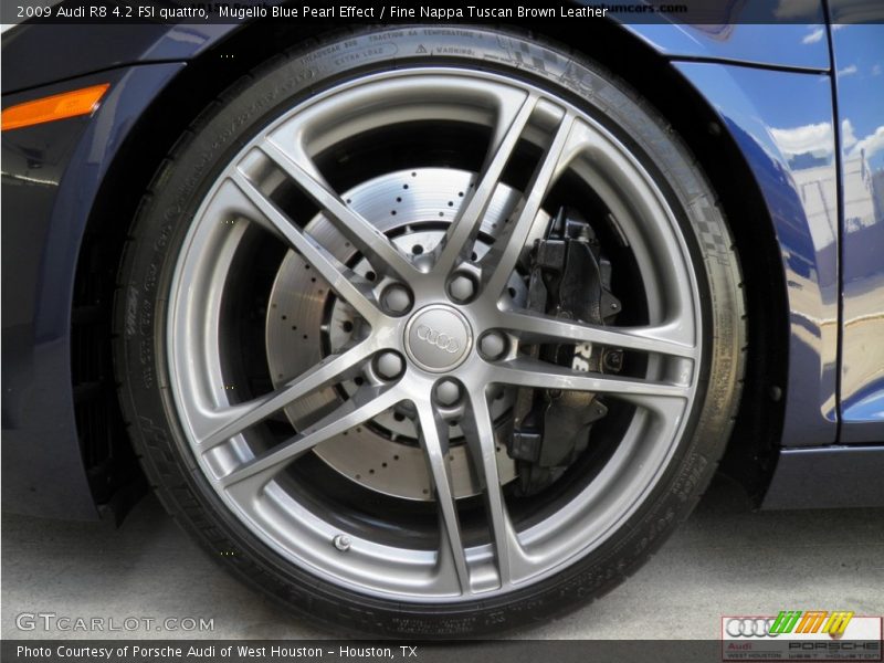 Mugello Blue Pearl Effect / Fine Nappa Tuscan Brown Leather 2009 Audi R8 4.2 FSI quattro
