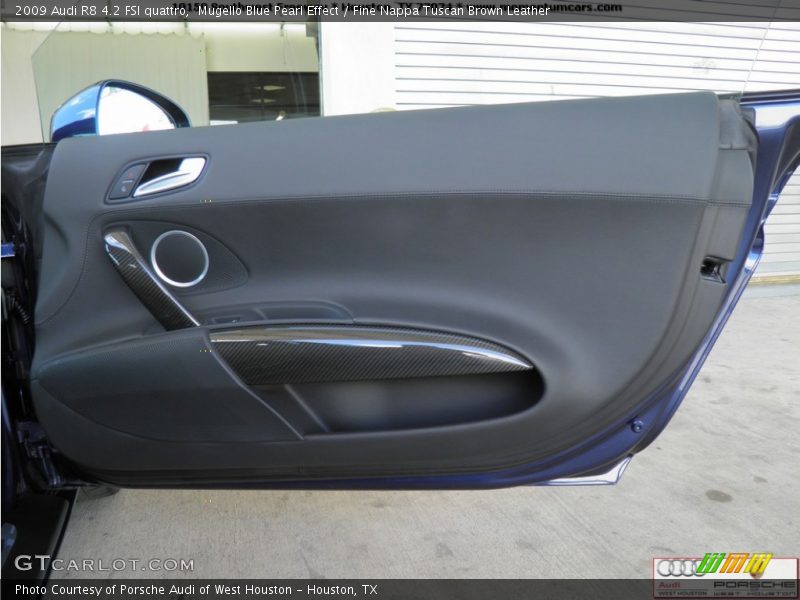 Mugello Blue Pearl Effect / Fine Nappa Tuscan Brown Leather 2009 Audi R8 4.2 FSI quattro