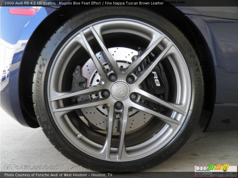 Mugello Blue Pearl Effect / Fine Nappa Tuscan Brown Leather 2009 Audi R8 4.2 FSI quattro