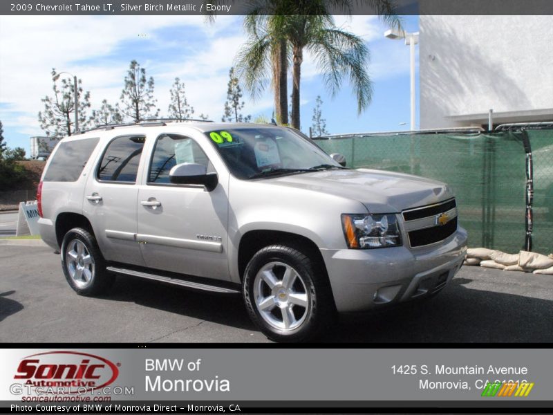 Silver Birch Metallic / Ebony 2009 Chevrolet Tahoe LT