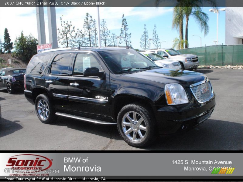Onyx Black / Ebony Black 2007 GMC Yukon Denali AWD