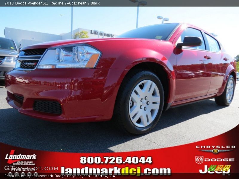 Redline 2-Coat Pearl / Black 2013 Dodge Avenger SE