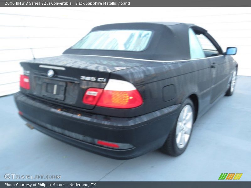 Black Sapphire Metallic / Sand 2006 BMW 3 Series 325i Convertible