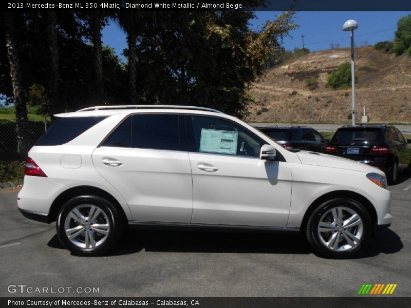 Diamond White Metallic / Almond Beige 2013 Mercedes-Benz ML 350 4Matic