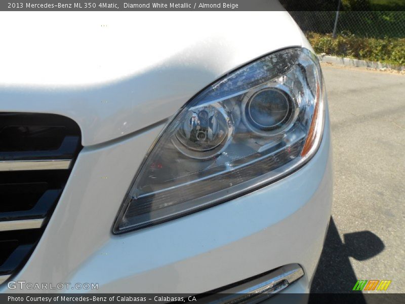 Diamond White Metallic / Almond Beige 2013 Mercedes-Benz ML 350 4Matic
