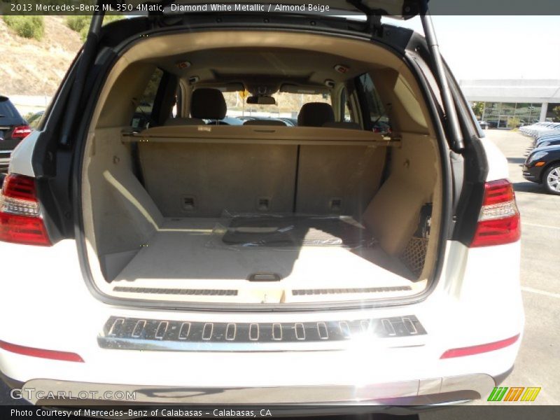 Diamond White Metallic / Almond Beige 2013 Mercedes-Benz ML 350 4Matic