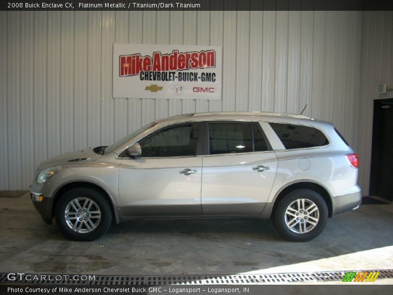 Platinum Metallic / Titanium/Dark Titanium 2008 Buick Enclave CX