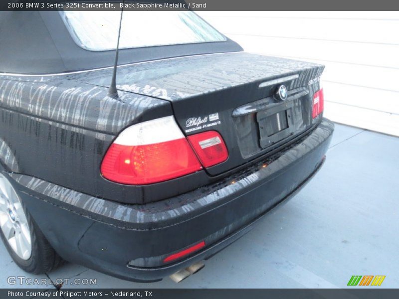 Black Sapphire Metallic / Sand 2006 BMW 3 Series 325i Convertible