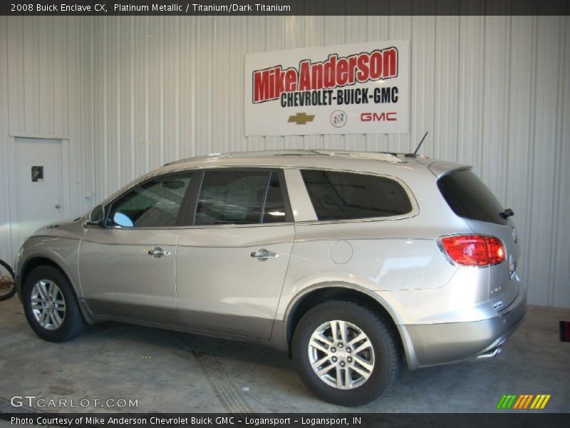 Platinum Metallic / Titanium/Dark Titanium 2008 Buick Enclave CX