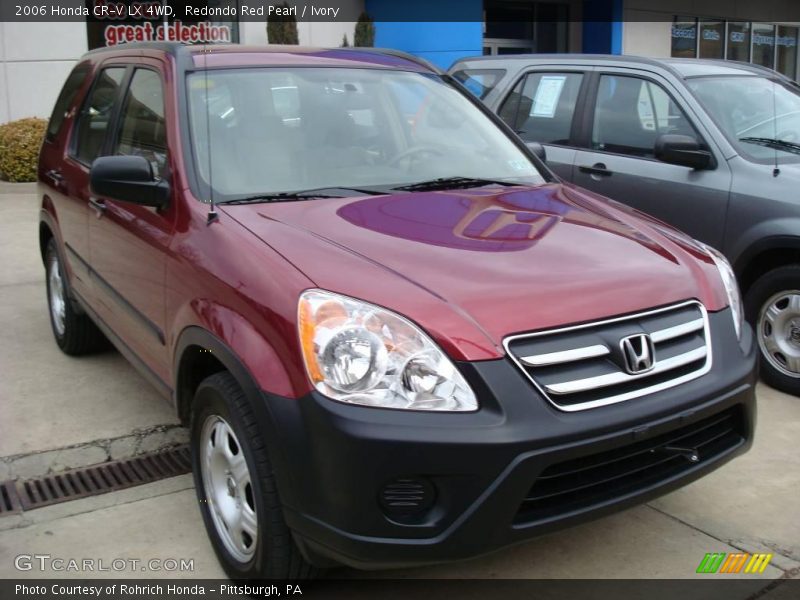 Redondo Red Pearl / Ivory 2006 Honda CR-V LX 4WD
