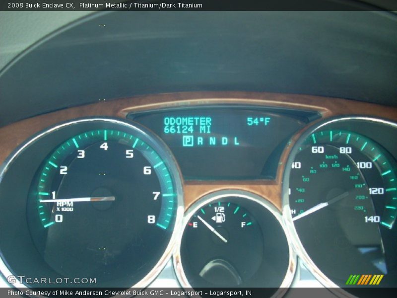 Platinum Metallic / Titanium/Dark Titanium 2008 Buick Enclave CX