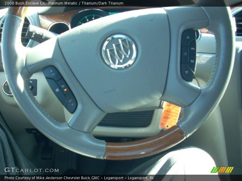 Platinum Metallic / Titanium/Dark Titanium 2008 Buick Enclave CX