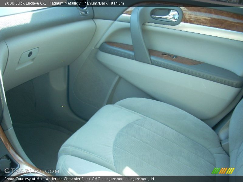 Platinum Metallic / Titanium/Dark Titanium 2008 Buick Enclave CX