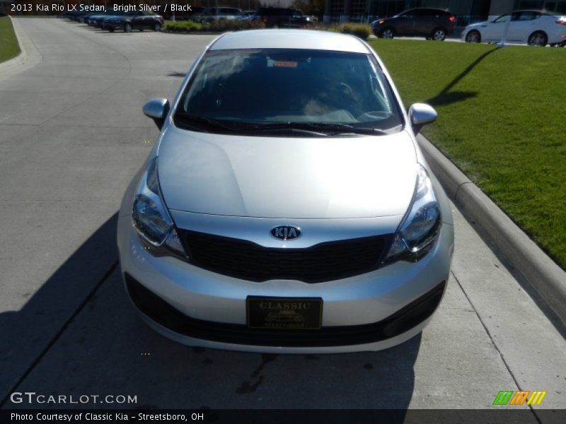 Bright Silver / Black 2013 Kia Rio LX Sedan