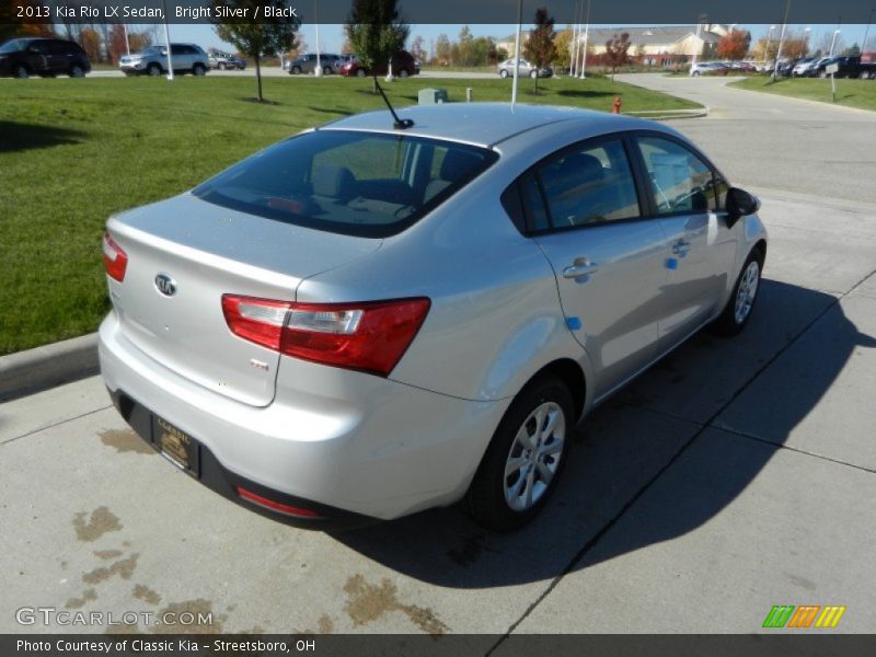 Bright Silver / Black 2013 Kia Rio LX Sedan