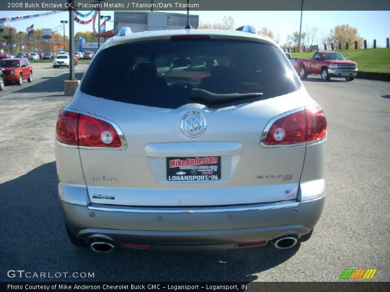 Platinum Metallic / Titanium/Dark Titanium 2008 Buick Enclave CX