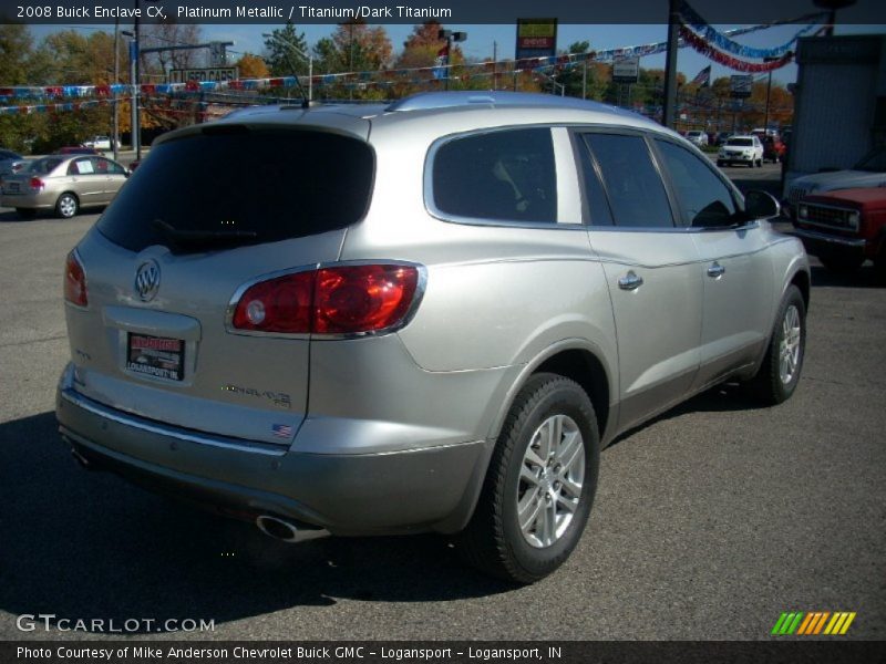 Platinum Metallic / Titanium/Dark Titanium 2008 Buick Enclave CX