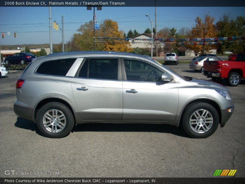 Platinum Metallic / Titanium/Dark Titanium 2008 Buick Enclave CX