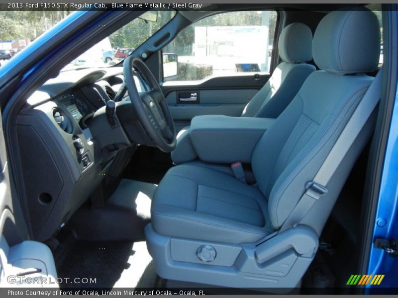  2013 F150 STX Regular Cab Steel Gray Interior