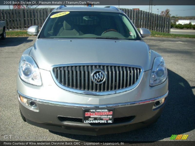 Platinum Metallic / Titanium/Dark Titanium 2008 Buick Enclave CX