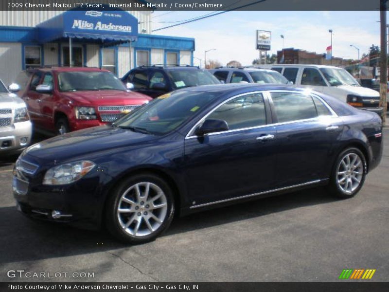 Imperial Blue Metallic / Cocoa/Cashmere 2009 Chevrolet Malibu LTZ Sedan