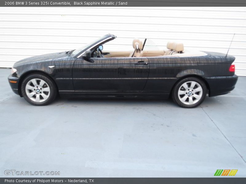 Black Sapphire Metallic / Sand 2006 BMW 3 Series 325i Convertible