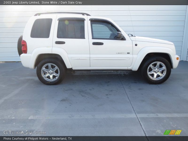 Stone White / Dark Slate Gray 2003 Jeep Liberty Limited