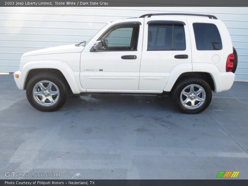 Stone White / Dark Slate Gray 2003 Jeep Liberty Limited