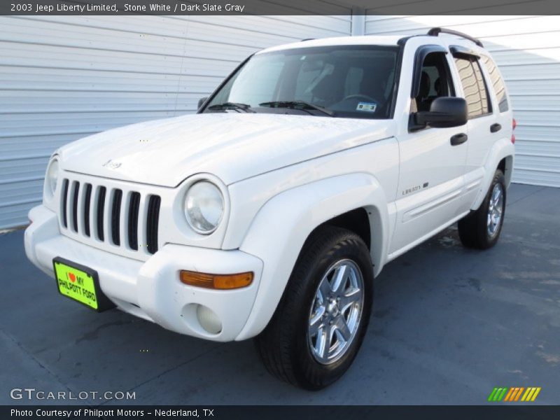 Stone White / Dark Slate Gray 2003 Jeep Liberty Limited