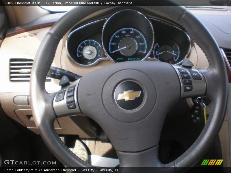 Imperial Blue Metallic / Cocoa/Cashmere 2009 Chevrolet Malibu LTZ Sedan