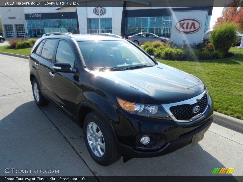 Ebony Black / Black 2013 Kia Sorento LX